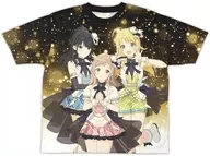 283 Pro Illumination Stars Ver. T-shirt gráfica completa de ambos os lados, cor completa, tamanho L "Idle Master Shiny Colors"