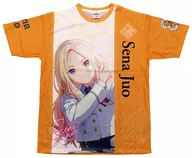 Juo Seinan official full graphic T-shirt yellow XL size "Gakuen idol Master DEBUT LIVE first TOUR"