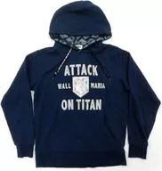 Wall Maria Parker Navy Blue M Size "Attack on Titan x Shimamura"