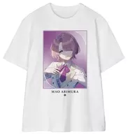 Mao Arimura T-Shirt White Ladies L Size "Gakuen idol Master"