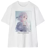 Ririya Katsuragi T-Shirt White Ladies XXXL Size "Gakuen idol Master"