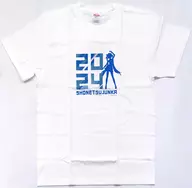 Hatsune Miku (silhouette) T-shirt white L size "プロジェクトセカイ" Colorful Stage! feat. Hatsune Miku x Pocari Sweat "campaign winner