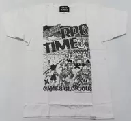 Package Illustration T-Shirt White XL Size "RPG Time! ~ Legend of the Light ~ × GAMES GLORIOUS"