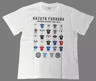 福浦和也#9(千葉羅德海洋隊)引退紀念T恤歷代製服設計白色M碼福浦和也引退紀念商品