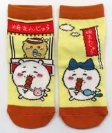 ちいかわ＆ハチワレ(焼きまんじゅう) キャラットソックス 22～25cm 「ちいかわ なんか小さくてかわいいやつ」 群馬限定