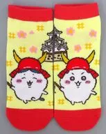 ちいかわ＆ハチワレ(彦根城) キャラットソックス 22～25cm 「ちいかわ なんか小さくてかわいいやつ」 滋賀限定