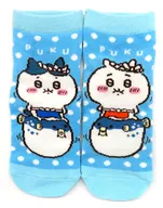 ちいかわ＆ハチワレ(ふぐ) キャラットソックス 22～25cm 「ちいかわ なんか小さくてかわいいやつ」 山口限定