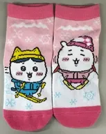 ちいかわ＆ハチワレ(スキー) キャラットソックス 22～25cm 「ちいかわ なんか小さくてかわいいやつ」 リゾート限定