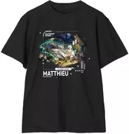 マシュー Tシャツ ブラック メンズMサイズ 「白夜極光」