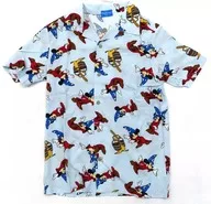 Mickey Mouse (FANTASIA) Aloha Shirt Light Blue S Size "Disney" Tokyo Disney Resort limited