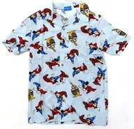 Mickey Mouse (FANTASIA) Aloha Shirt light blue L size "Disney" Tokyo Disney Resort limited