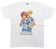 Juichi Fukutomi & Hayato Shinkai Memorial Color T-Shirt White L Size "YOWAMUSHI PEDAL"