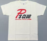 Logo T-shirt Eyepoly L size "P's Club×GAMES GLORIOUS"
