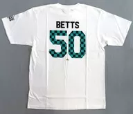 ムーキー・ベッツ#50(ロサンゼルス・ドジャース) Fanatics ネーム＆ナンバーTシャツ ホワイト XLサイズ 「MLB×鬼滅の刃」