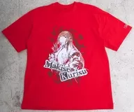 牧瀬紅莉栖 水墨画風 カラーTシャツ レッド XLサイズ 「STEINS;GATE」