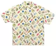 Nick Wild & Judy Hopps (Allover Pattern) Aloha Shirt Beige Free Size "Happy KUJI ZOOTOPIA" B Prize