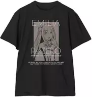 エミリア オーロラフラッシュTシャツ ブラック メンズLサイズ 「Re：ゼロから始める異世界生活」
