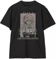 ラム オーロラフラッシュTシャツ ブラック メンズLサイズ 「Re：ゼロから始める異世界生活」