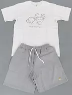 ダヒョン セットアップ DAVELY×こぎみゅん ホワイト×グレー Mサイズ 「TWICE LOVELYS×SANRIO CHARACTERS」