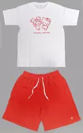 チェヨン セットアップ CHAENGVELY×ハローキティ ホワイト×レッド Mサイズ 「TWICE LOVELYS×SANRIO CHARACTERS」