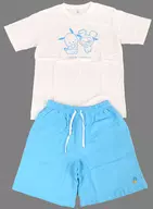 ナヨン セットアップ NAVELY×ポチャッコ ホワイト×ライトブルー Lサイズ 「TWICE LOVELYS×SANRIO CHARACTERS」