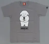 Mr. Wayama's dog T-shirt gray M size "Karaoke go!"