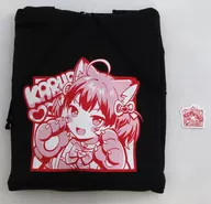 Akami Karubi New Costume Hoodie (with stickers) Black XL "Virtual YouTuber Akami Karubi"
