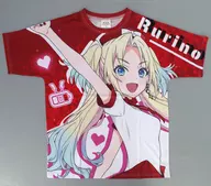 Ruri Osawa Full Graphic T-Shirt Ver. TRI TRI UNITY! Red free size "Love Live! Rennosky Jogakuin School idol Club"