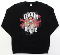 浦安鐵筋家族×高橋喜羅姆(新日本職業摔跤)TEKKIN BOMB！運動衫黑色XL碼