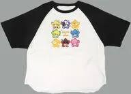 AMPTAKxCOLORS ラグランTシャツ(AMPTAKxレインボーロード中77% ver.) ホワイト×ブラック フリーサイズ 「AMPTAK1stアルバムリリースライブ～AMPTAK x レインボーロード中77%～」