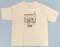 机器猫&野比的粗打率一分T恤三明治米色M尺寸藤子·F·不二雄博物馆限定