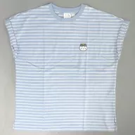 ハチワレ ちいかわたちの夏休み ボーダーTシャツ(半袖) ブルー 女性用3XLサイズ 「ちいかわ なんか小さくてかわいいやつ×GU」 オンラインストア限定