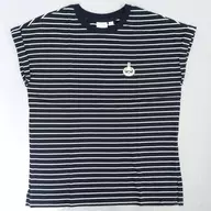 うさぎ ちいかわたちの夏休み ボーダーTシャツ(半袖) ネイビー 女性用XLサイズ 「ちいかわ なんか小さくてかわいいやつ×GU」