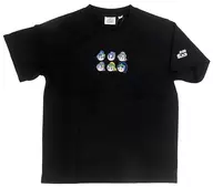 六年生 メンズ半袖Tシャツ ブラック Mサイズ 「忍たま乱太郎×しまむら」