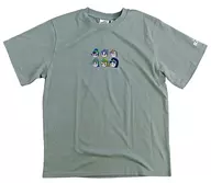 六年生 メンズ半袖Tシャツ ミントグリーン Lサイズ 「忍たま乱太郎×しまむら」