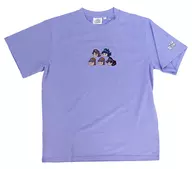 五年生 メンズ半袖Tシャツ パープル Lサイズ 「忍たま乱太郎×しまむら」
