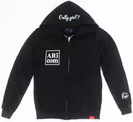 Collaboration Zip Hoodie Black Unisex M size "Collaboration Arisa Mineyoshi ×LIVERTINE AGE"