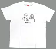Creepy Nuts T-Shirt White S Size "Creepy Nuts×CUPSTAR"