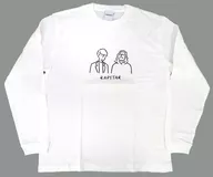 Creepy Nuts manga larga T-shirt blanco tamaño L "Creepy Nuts×CUPSTAR"