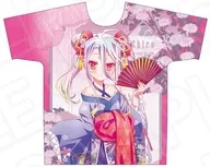 白 フルグラフィックTシャツ 和服サイバー ver. ピンク XLサイズ 「ノーゲーム・ノーライフ」