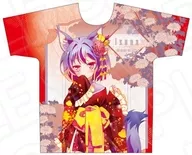 初瀬いづな フルグラフィックTシャツ 和服サイバー ver. レッド XLサイズ 「ノーゲーム・ノーライフ」