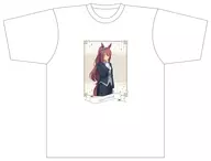 スーパークリーク  ～聖蹄祭へようこそ!トレセン学園メイド喫茶～ Tシャツ ホワイト メンズLサイズ 「ウマ娘 シンデレラグレイ」