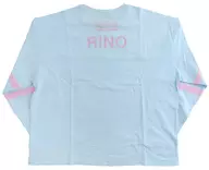 Rino Sakaguchi T-shirt de manga comprida, azul claro, tamanho M, "PRODUZIR 101 JAPAN THE GIRLS"