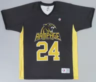 THE RAMPAGE DODGEBALL KINGDOM RMPG GOLD Game Tee SS(レプリカTシャツ) ブラック×ゴールド XLサイズ 「DODGEBALL KINGDOM」