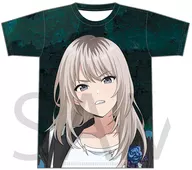 河原木桃香 フルグラフィックTシャツ ブラック×エメラルドグリーン XLサイズ「ガールズバンドクライ」