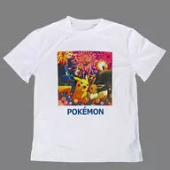 ピカチュウとイーブイたち プラチナムザッカTシャツ ホワイト フリーサイズ 「ポケットモンスター」