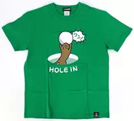ンダホ(Fischer’s-フィッシャーズ-) ふざけTシャツ(HOLE IN ワン!) グリーン Mサイズ ふざけファクトリーグッズ