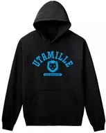 ゾイ モチーフパーカー ブラック メンズLサイズ 「うたごえはミルフィーユ」