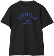 レイレイ モチーフTシャツ ブラック メンズLサイズ 「うたごえはミルフィーユ」