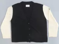 [単品] バーボン カーディガン ミステリートレインモデル ブラック×オフホワイト フリーサイズ 「名探偵コナン×ZERO STAR」